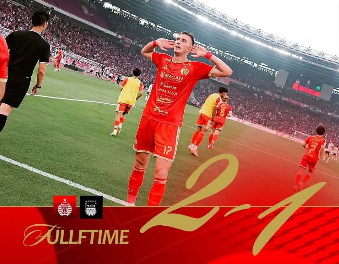 Gol Menit 90+5 Bawa Persija Tumbangkan Persib 2-1